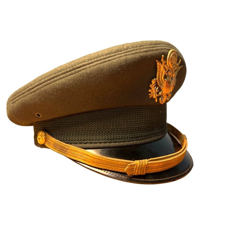 Vintage Bancroft Military Cap Army Approved Officer Hat Accessory